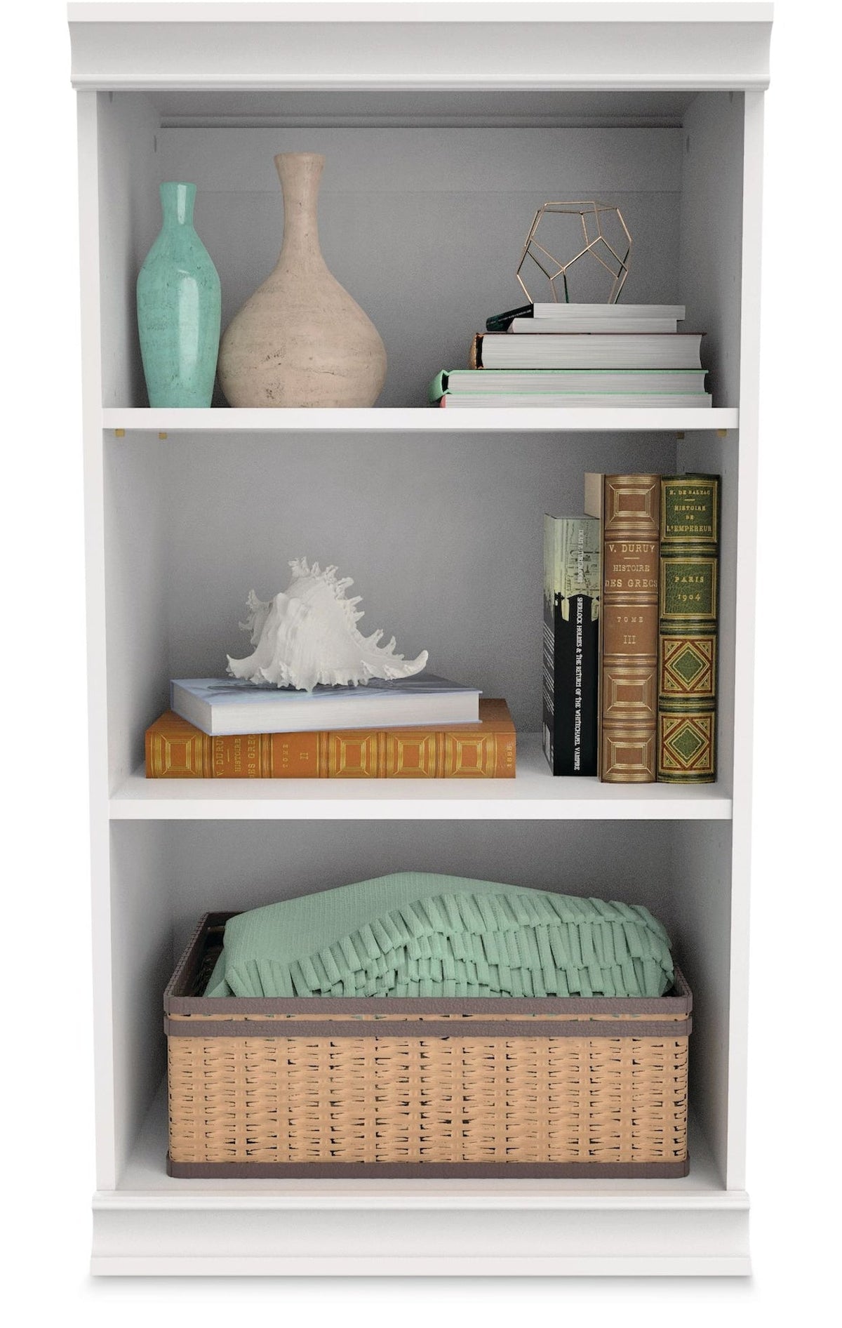 Modular Stackable Closet Storage Shelf Unit, White V4C3 - product image 3
