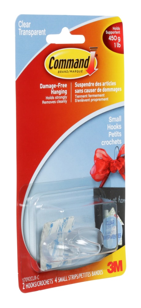 Clear Hook and Strips, Damage Free Hanging, 1-lb Capacity W5P5 - product image 1
