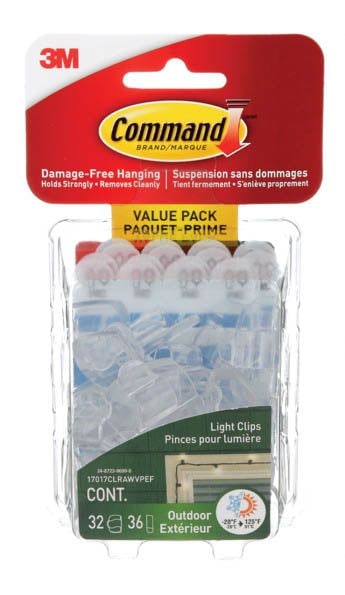 Outdoor Light Clips with Foam Strips, No Surface Damage, 32 Strips per Pack O0K5 - product image 1