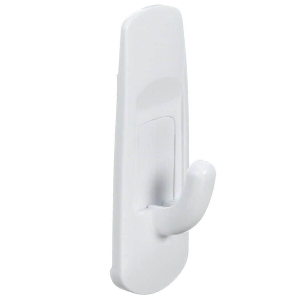 Small Utility Hooks Value Pack with Adhesive Strips, White, 1-lb, 6 Strips per Pack Z0Z0 - product image 1
