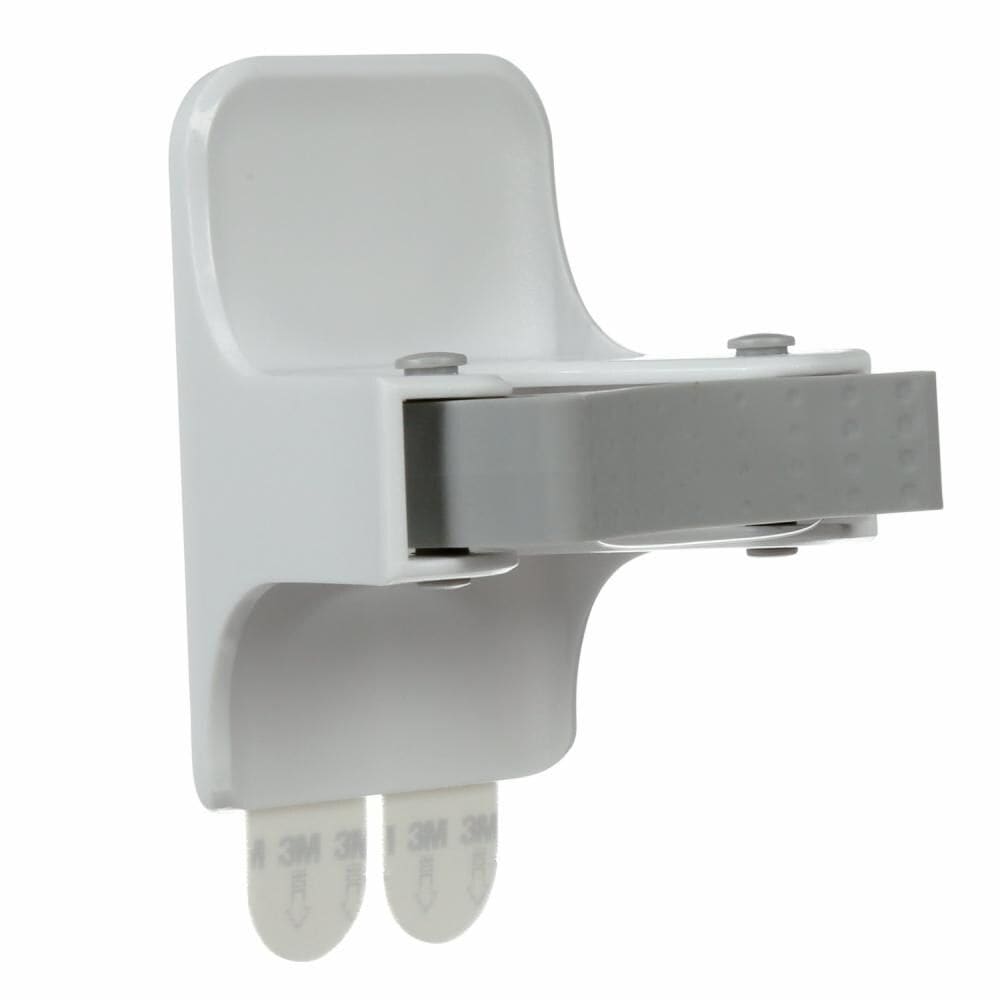 Wall-Mounted Mop & Broom Gripper with Adhesive Strips, White, 4-lbs, 1 Strip per Pack A4L4 - product image 1