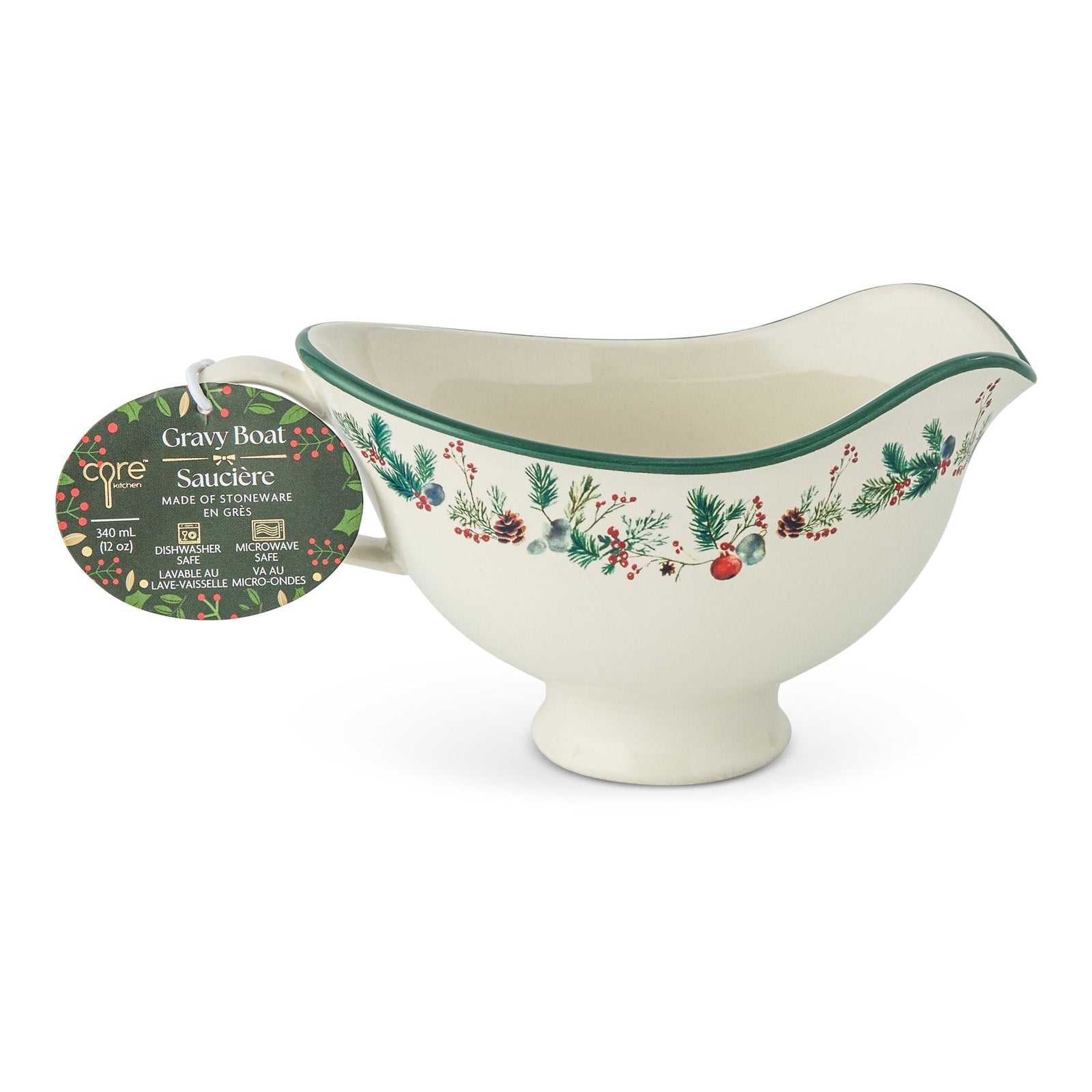 Home Winter Berry Gravy Boat, 9.9-cm, Dishwasher Safe Z0Q4 - product image 1