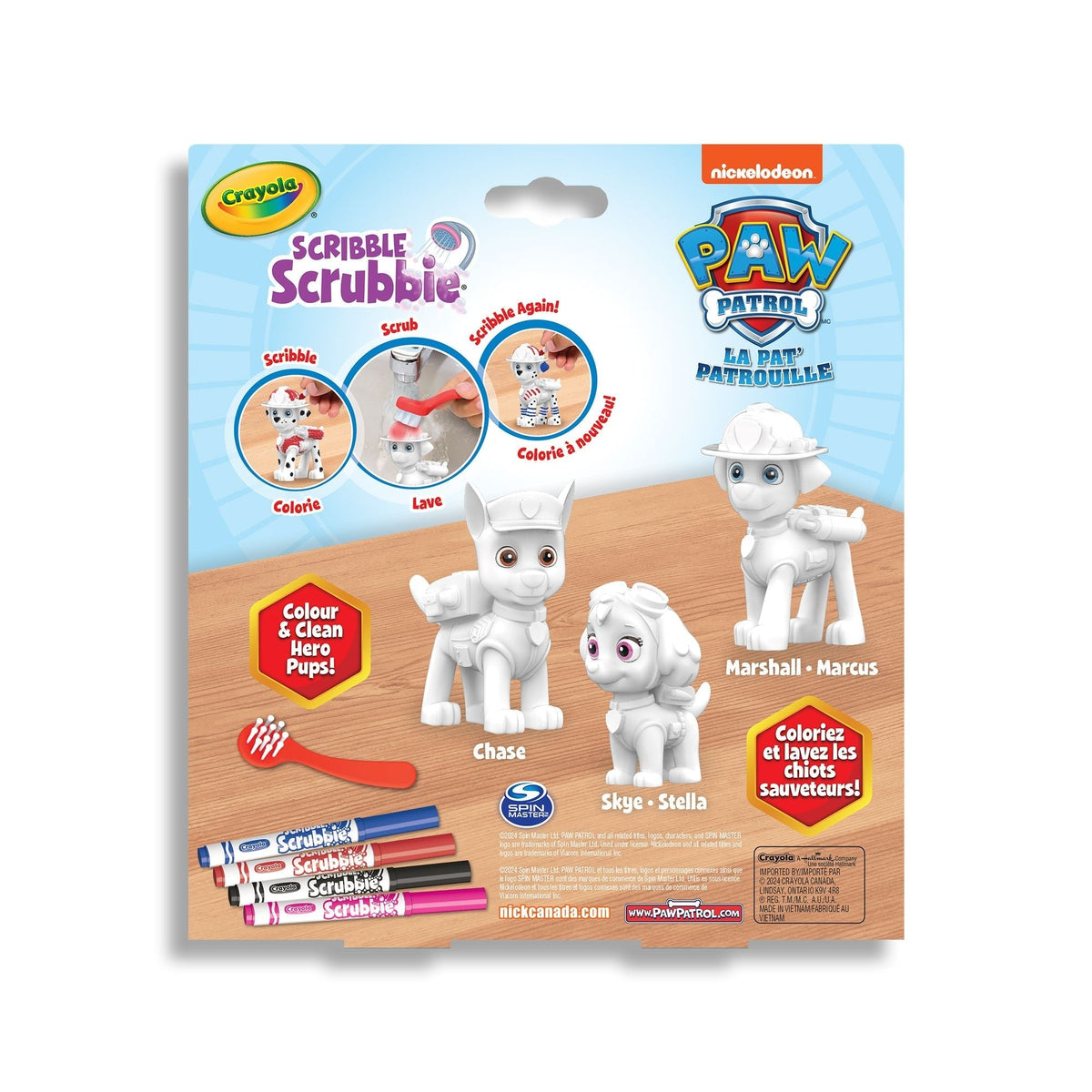Scribble Scrubbie Pets Activity Playset with Washable Markers, 3-pk, Ages 3+ R7S9 - product image 3