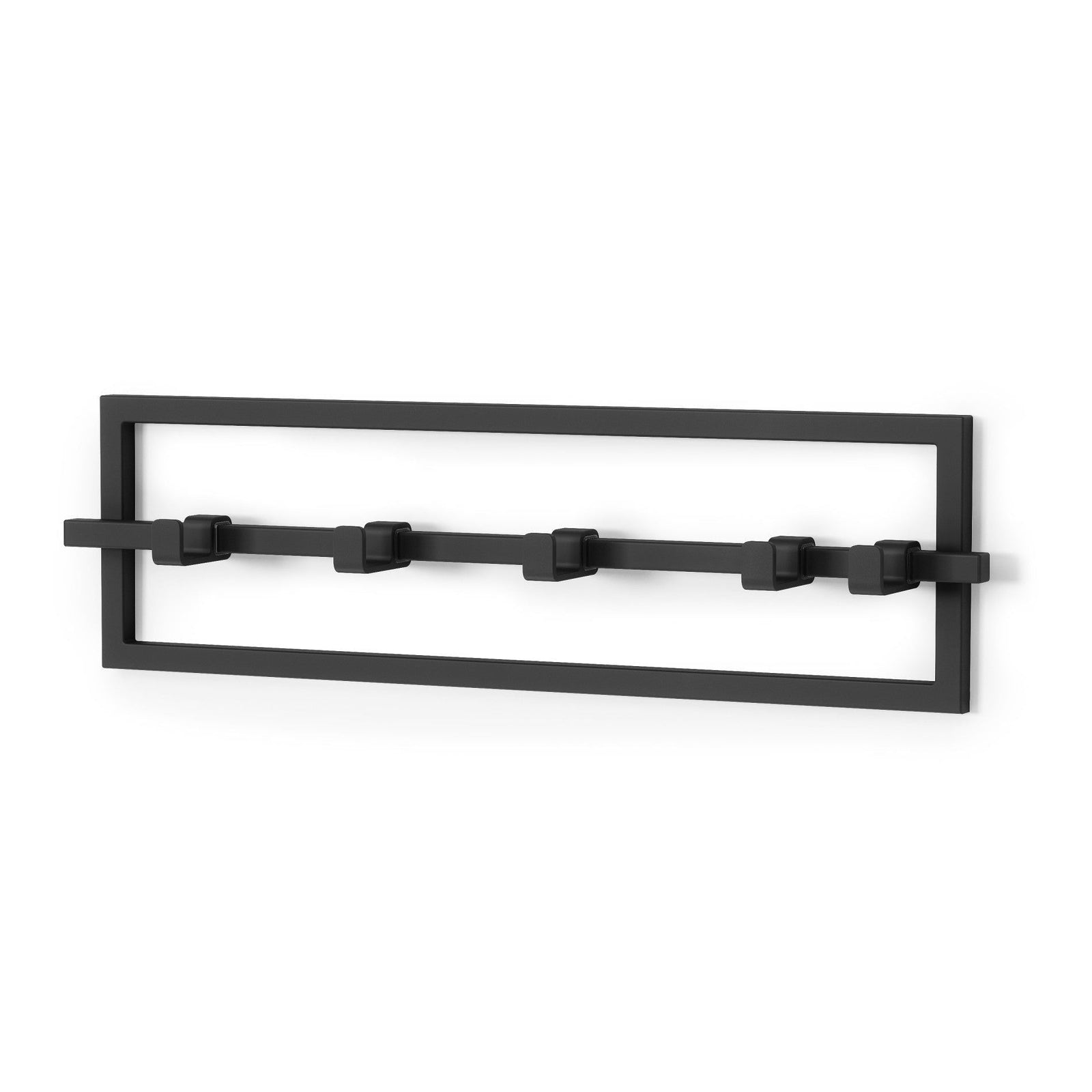 5 Hook Rack, Black E1B4 - product image 1