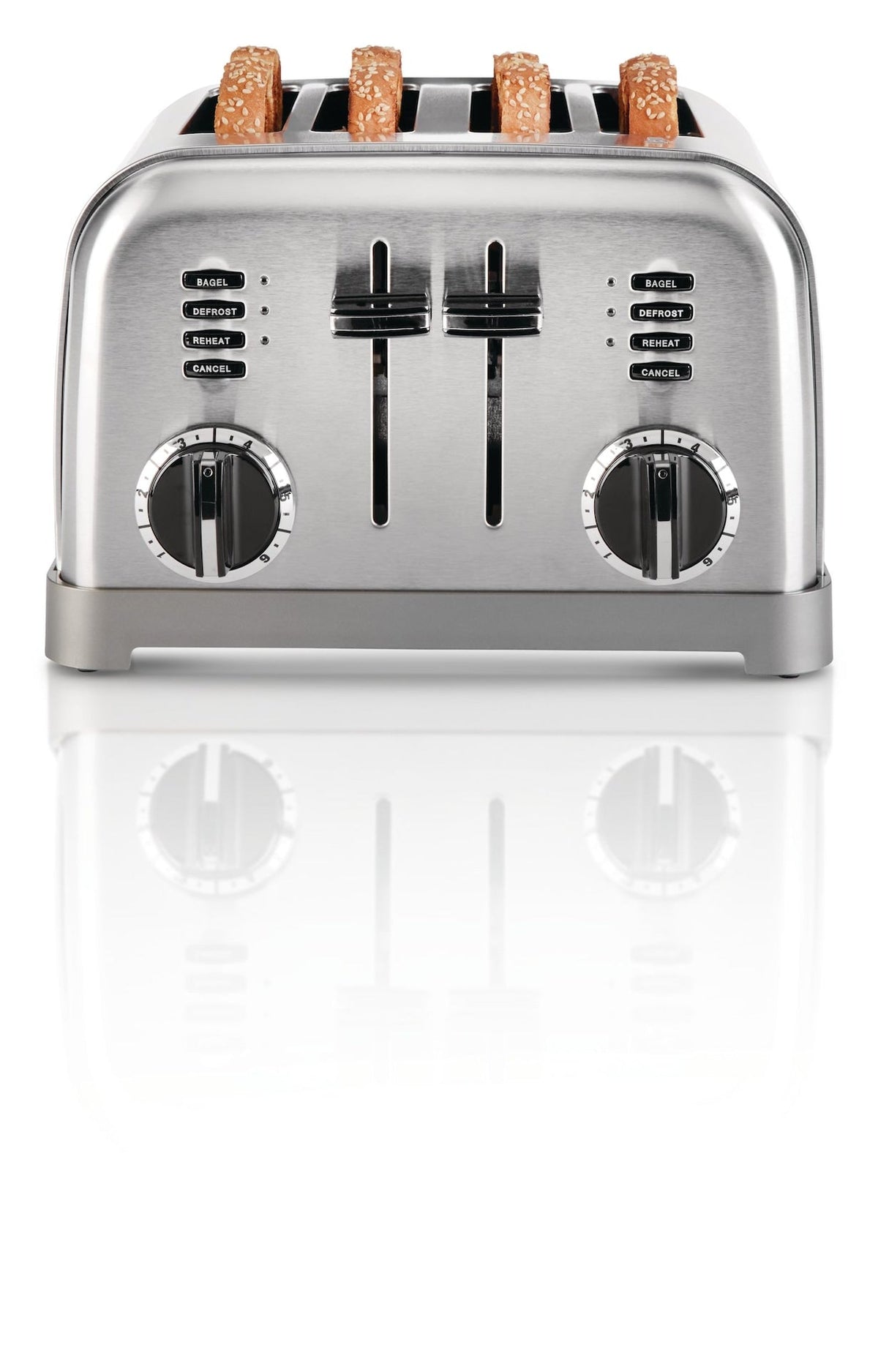 Metal Classic Toaster with 6 Settings, Stainless Steel, 4-Slices V8B1 - product image 2