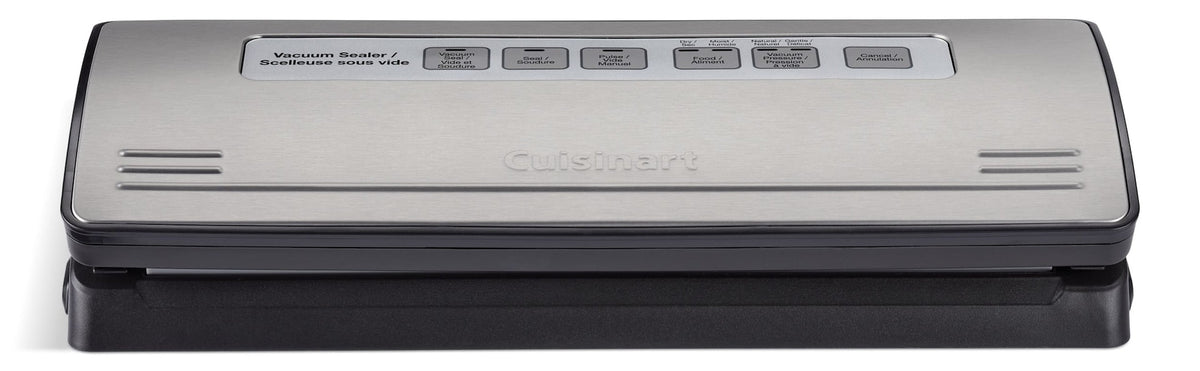 One-Touch Vacuum Sealer, Stainless Steel, Black S0E3 - product image 1