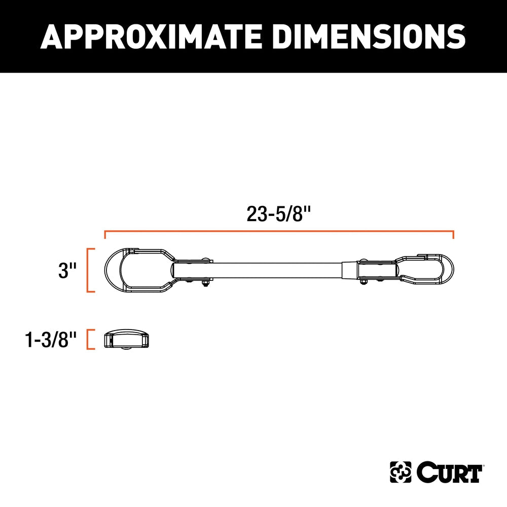 18016 Adjustable Bike Adapter Beam for Angled Frames, 22-1/-in to 31-in X2L2 - product image 3