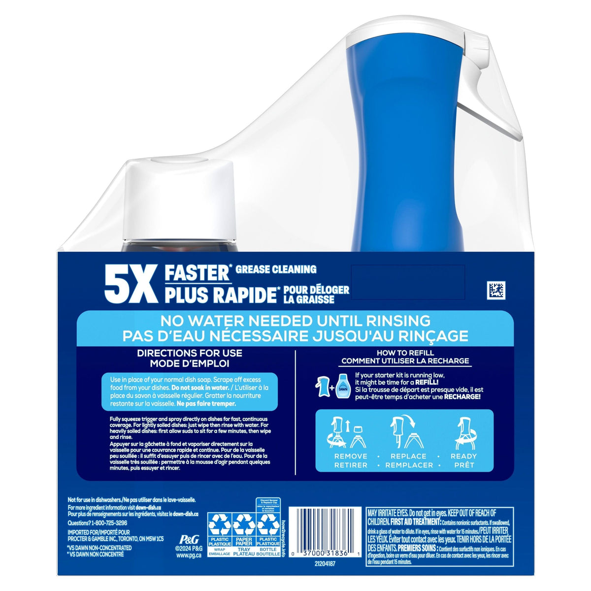 Platinum Powerwash Dish Spray, Fresh Scent Bundle, 1 Starter-Kit C4T9 - product image 3
