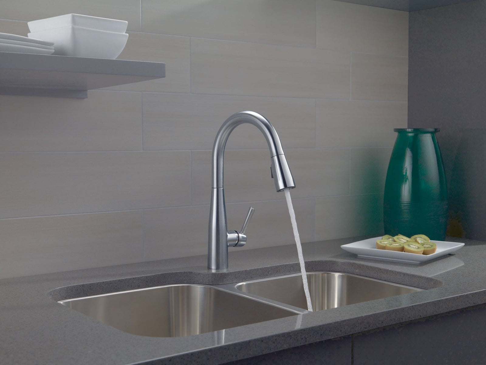 1-Handle Pull-Down Kitchen Faucet Arctic, Stainless E1C8 - product image 5