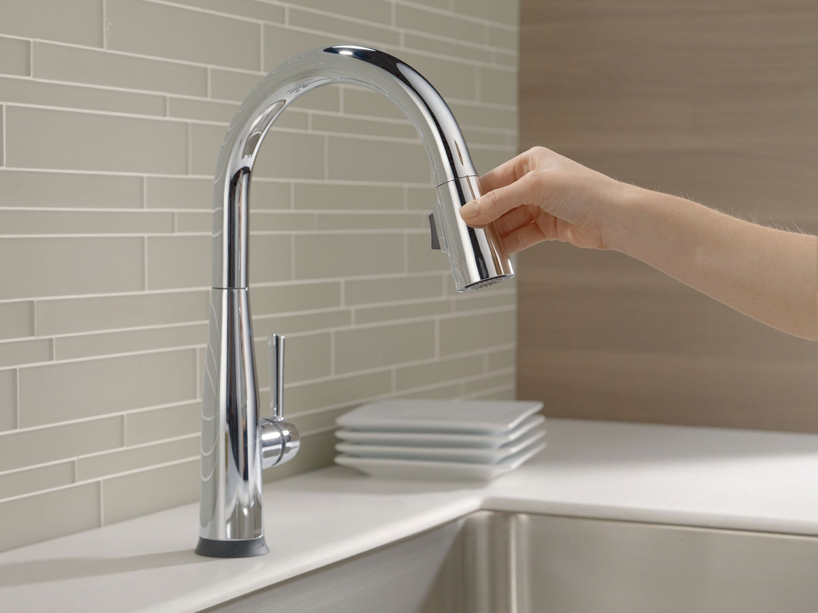 1-Handle Pull-Down Kitchen Faucet with Touch, Chrome A9Y8 - product image 5