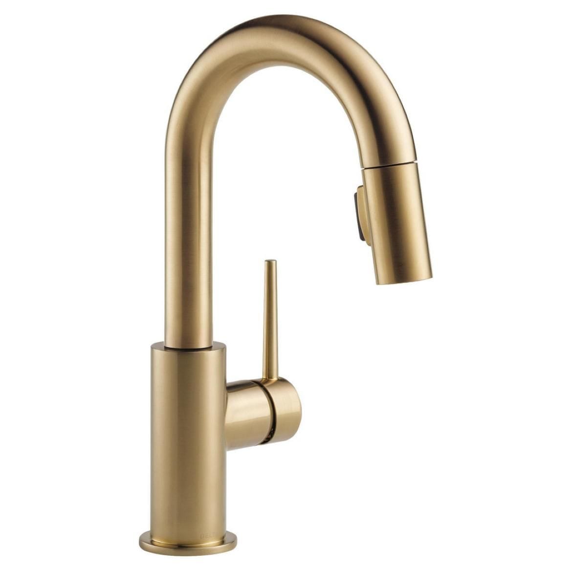 Trinsic 1-Handle Pull-Down Bar/Prep Faucet, Champagne Bronze U7Q2 - product image 1