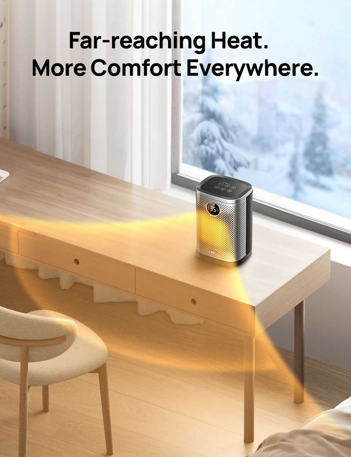 Home 1500W Portable Indoor PTC Ceramic Space Heater M2D7 - product image 7