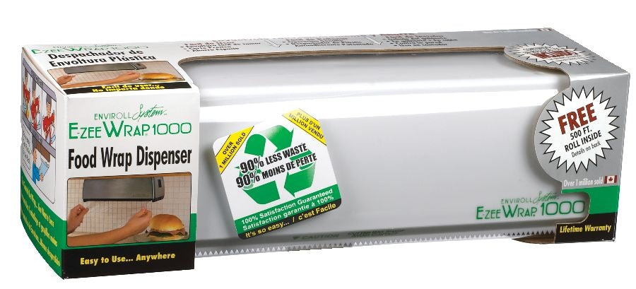 Wrap Non-stick Food Plastic Wrap Dispenser with 500-ft Plastic Wrap Included M8D9 - product image 1