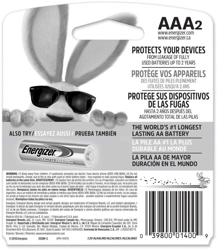 Max 2-pk AAA Alkaline Batteries, Long Lasting, All Purpose H4A0 - product image 2
