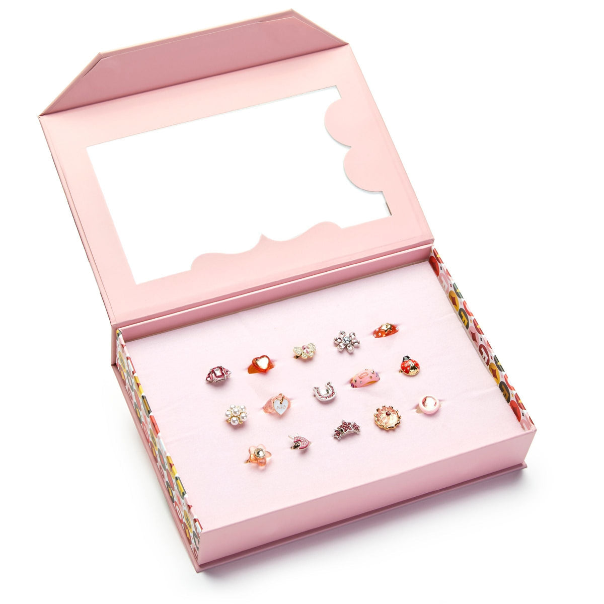 Kids Glam Rings Set, 15 Piece, Pink S5P5 - product image 6