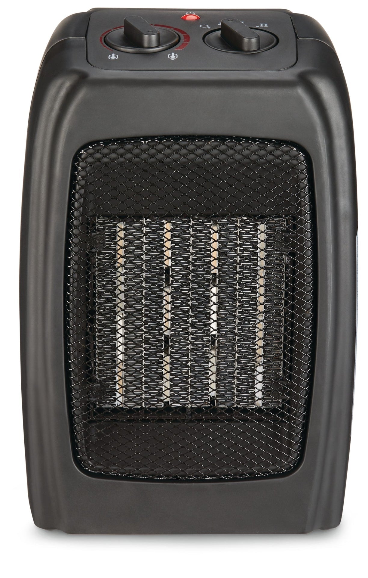 Portable Ceramic Space Heater withThermostat, 1500W, Black R9E6 - product image 1