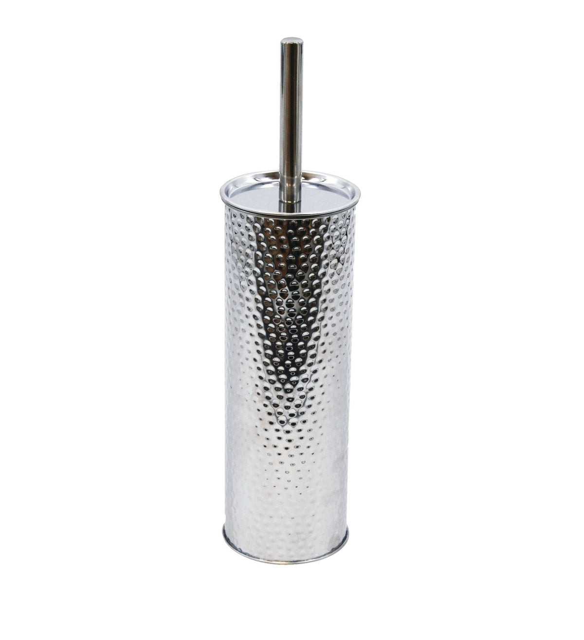 Stainless Steel Compact Long Reach Toilet Brush, Hammered Finish N9Y2 - product image 1