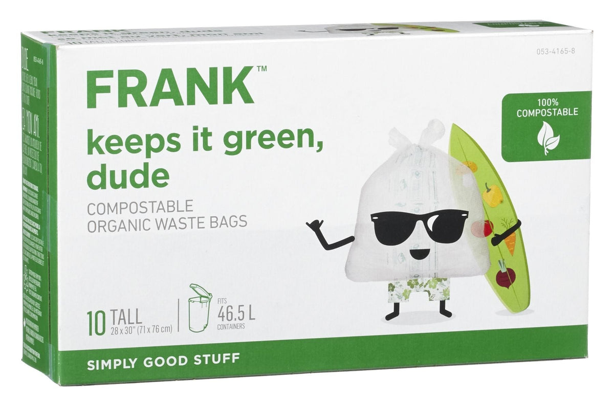 Tall Organic Compostable Food Waste Bags, 10-pk, 49-L Q5I5 - product image 2