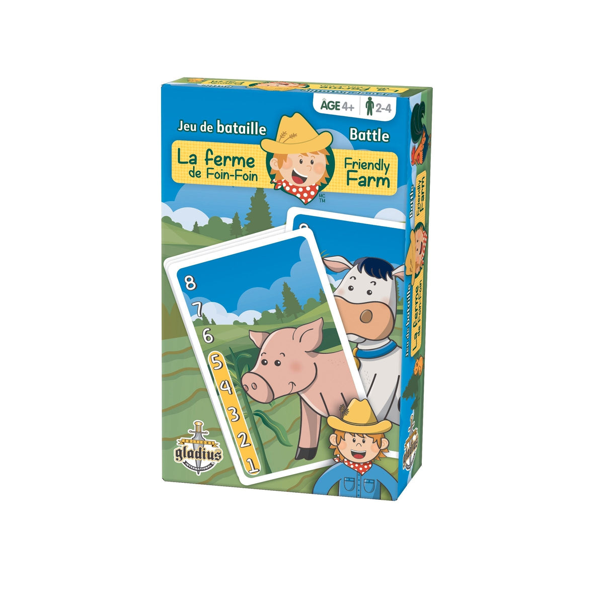 Farm Battle Family Board Game, Bilingual, Ages 4+ X0M2 - product image 1
