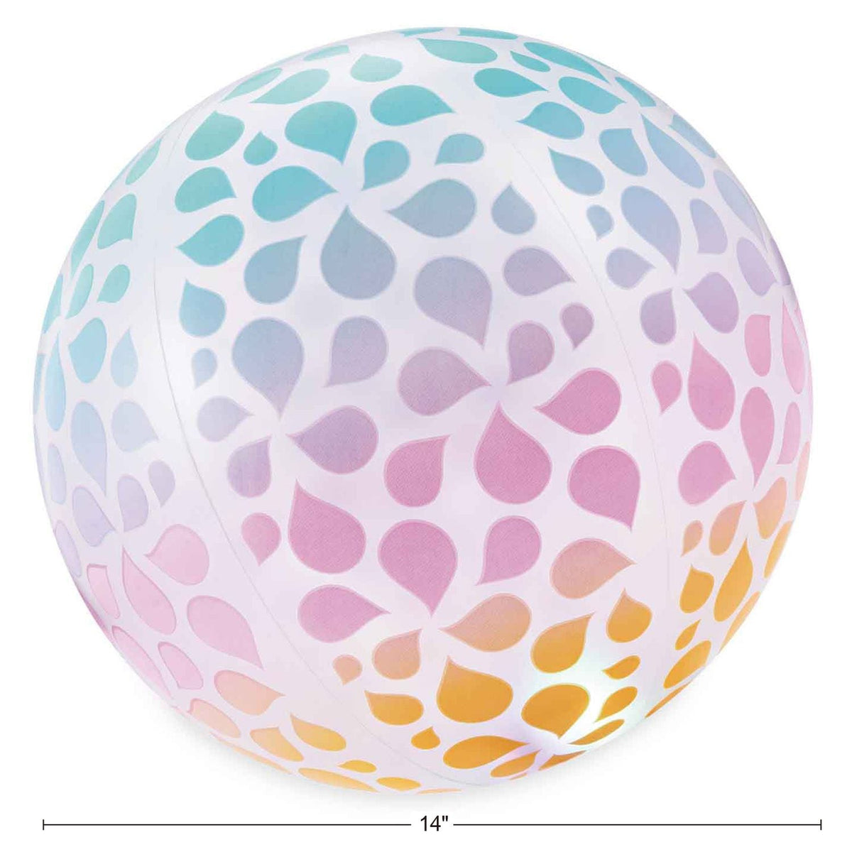 Fun Glow Beach Ball, LED Lights, Ages 9+ W9T7 - product image 1