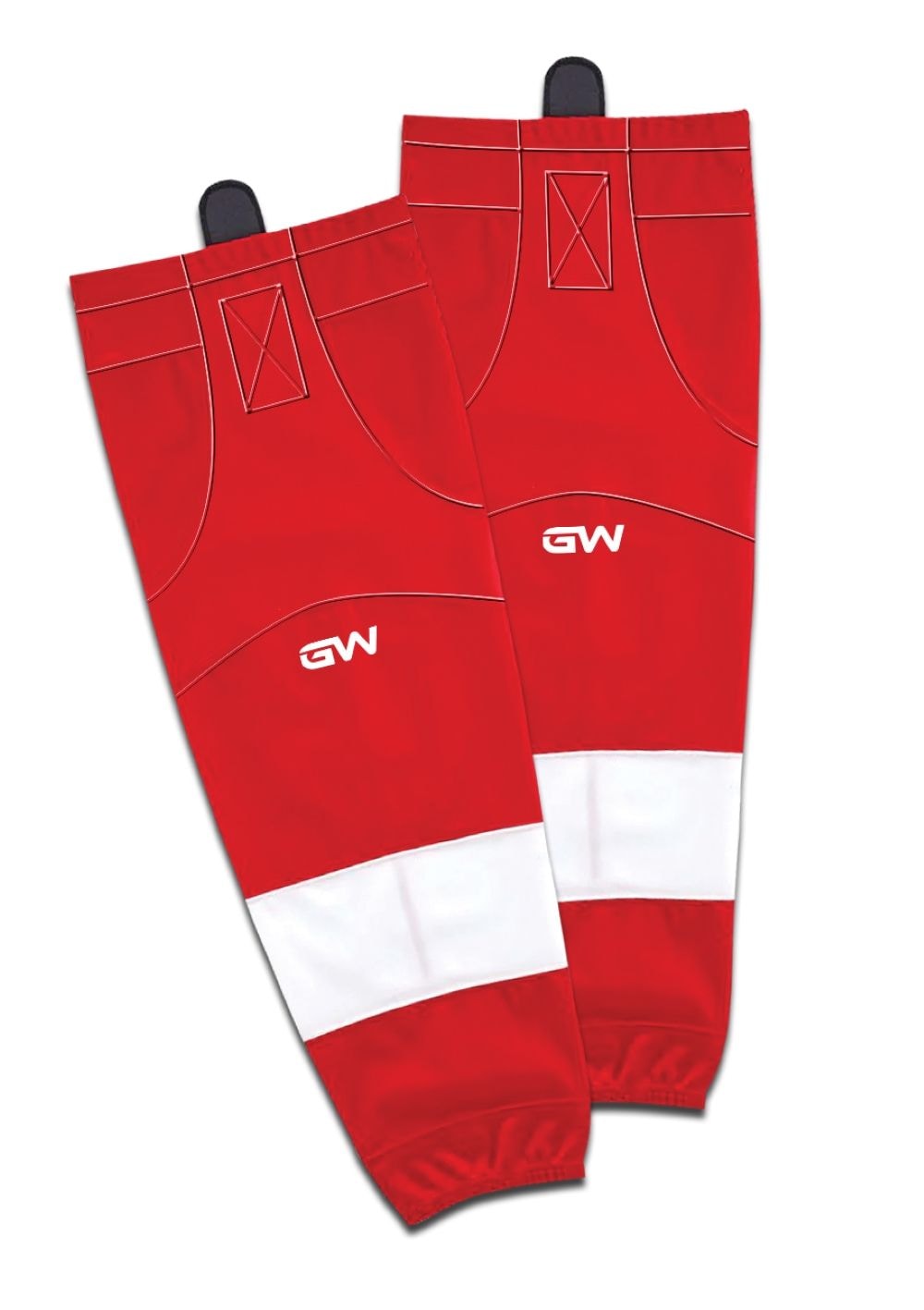 8500 Pro Team Performance Hockey Socks, Detroit Red Wings Home Colours, Assorted Sizes Q2W7 - product image 1