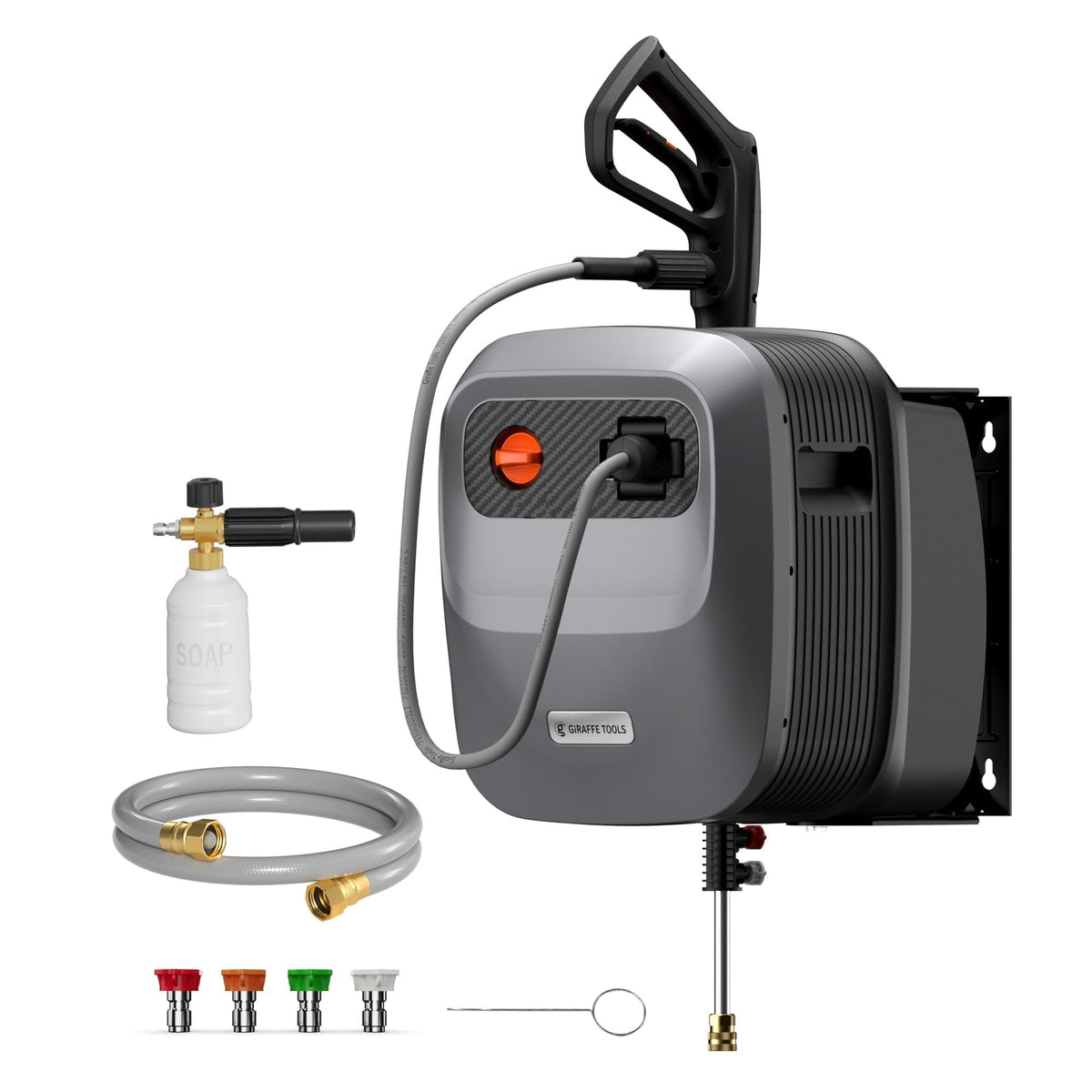 Tools Grandfalls G20 Wall Mounted 1900 PSI 2.2 GPM Brushless Electric Pressure Washer with 65-ft Retractable Hard Hose W4S3 - product image 1