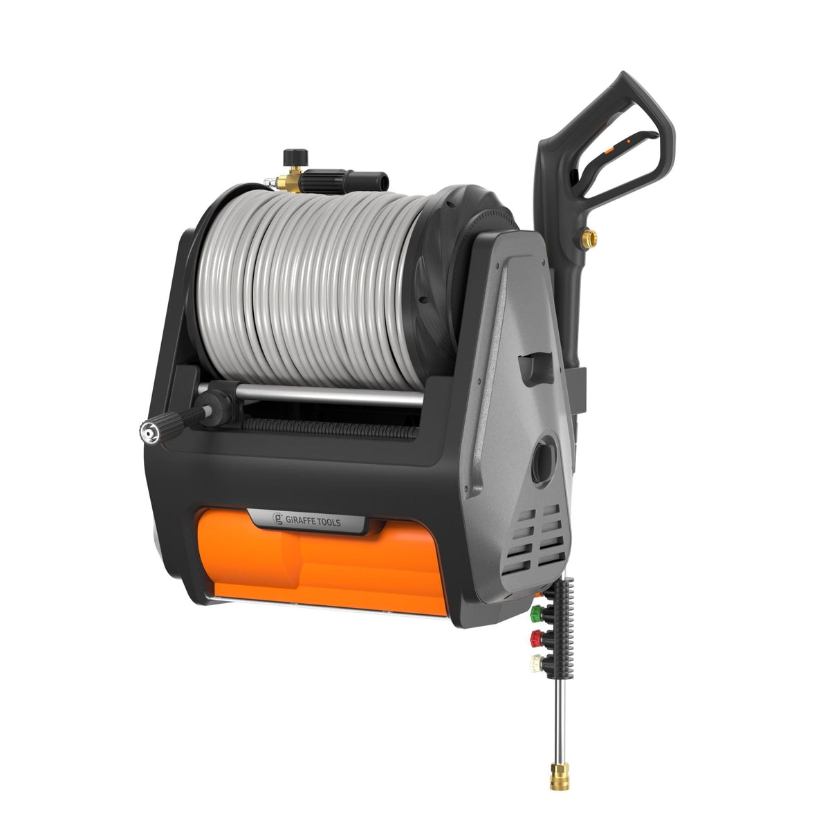 Tools Grandfalls Pro Wall Mounted 2700 PSI 1.6 GPM Brushless Retractable Electric Pressure Washer with 100-ft Hard Hose B4G4 - product image 2