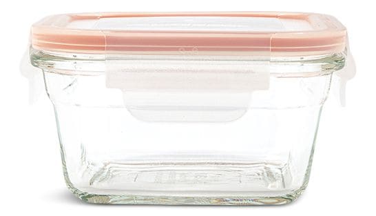 Square Glass Food Storage Container with Leakproof Lid, 405-mL E9H6 - product image 1