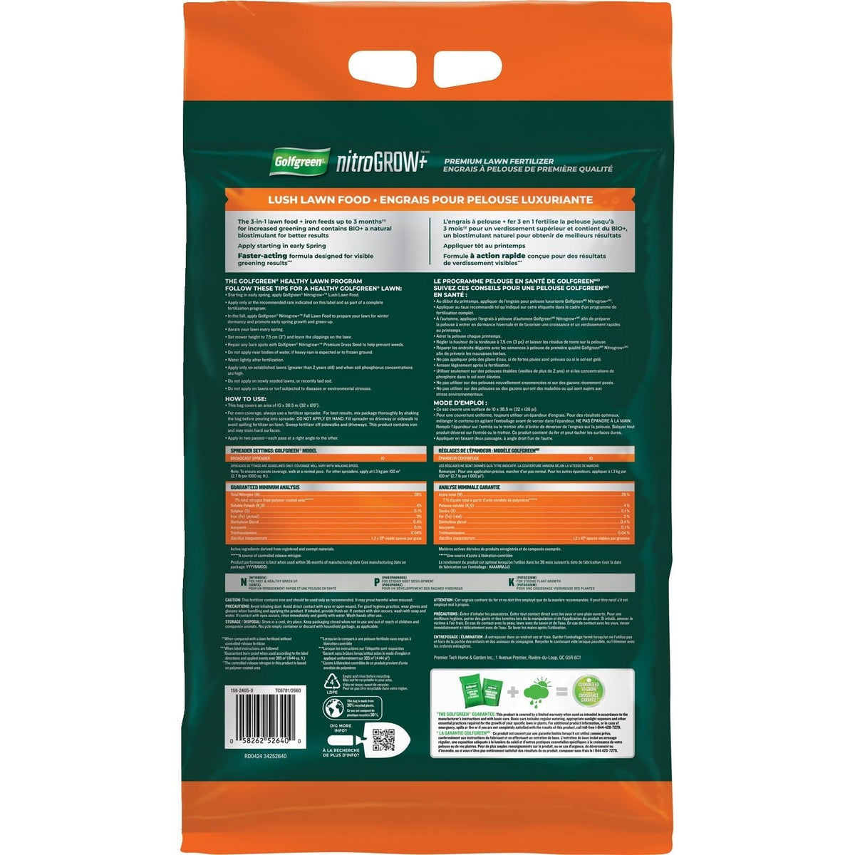 Nitrogrow+ Premium Nitrogen Enriched Lush Lawn Fertilizer, 28-0-4, 5-kg E6U0 - product image 4