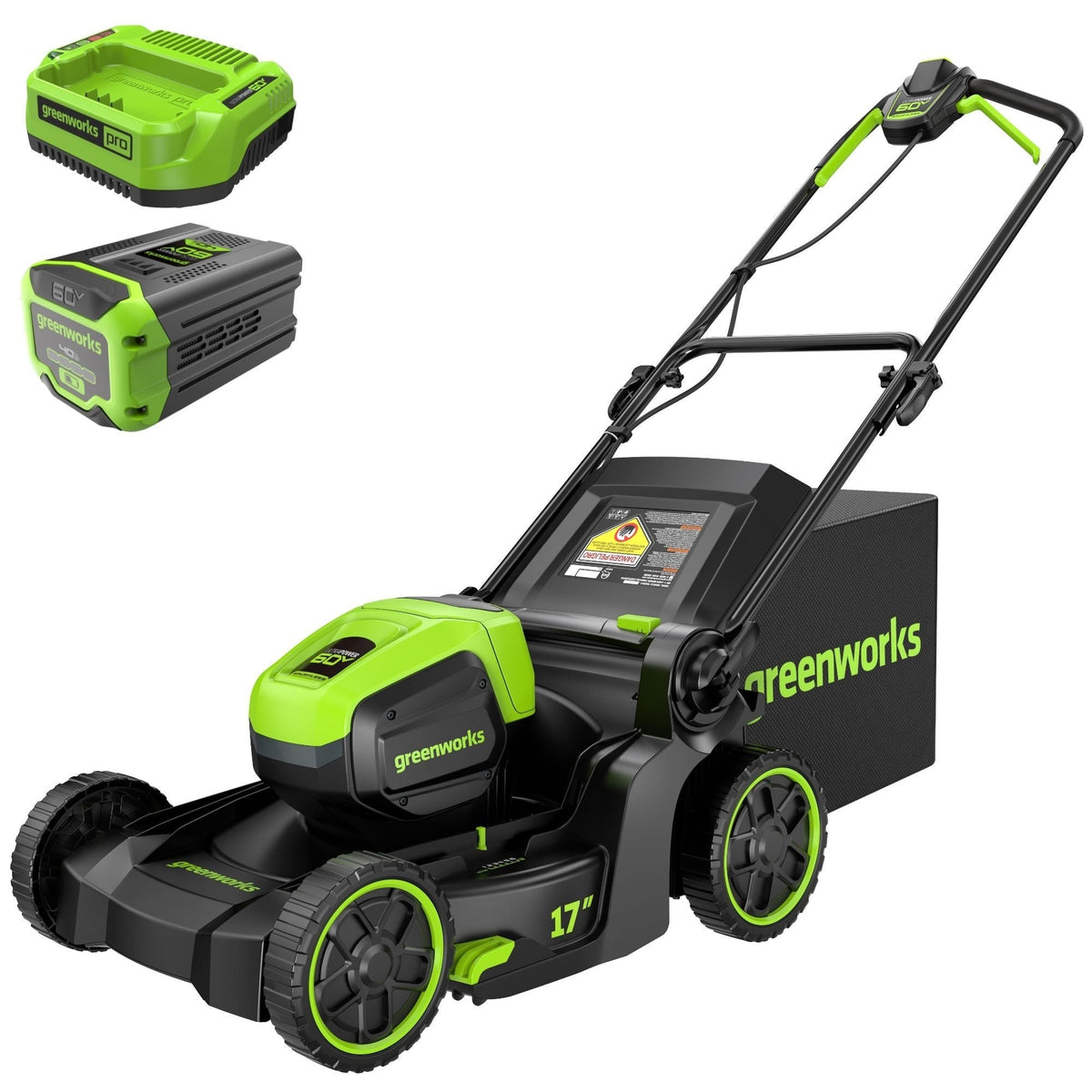 60V 17-in Push Lawn Mower with 4.0 Ah Battery & 3A Charger N8F1 - product image 4