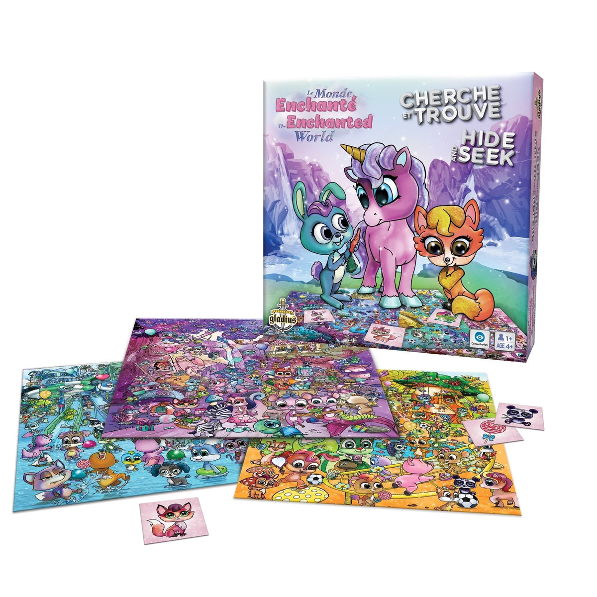 and Seek The Enchanted World Family Board Game, Bilingual, Ages 4+ P1Z3 - product image 1