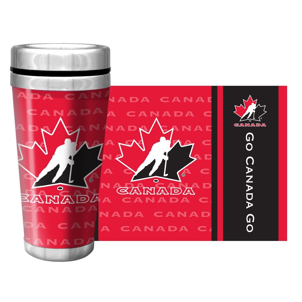 Hockey Canada Team Canada Full Wrap Travel Mug G3E4 - product image 1