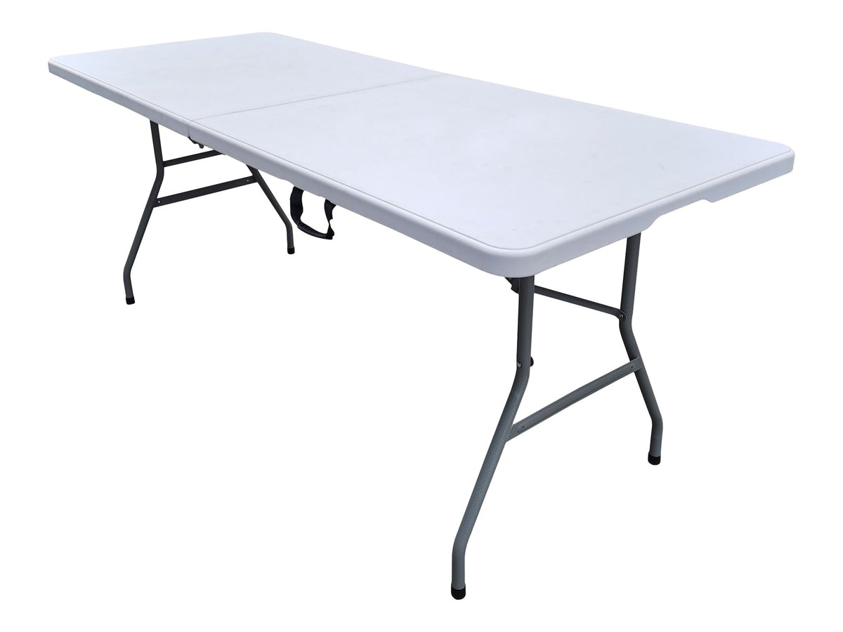 6-in White Folding Table with Easy Open/Close A3Y8 - product image 1