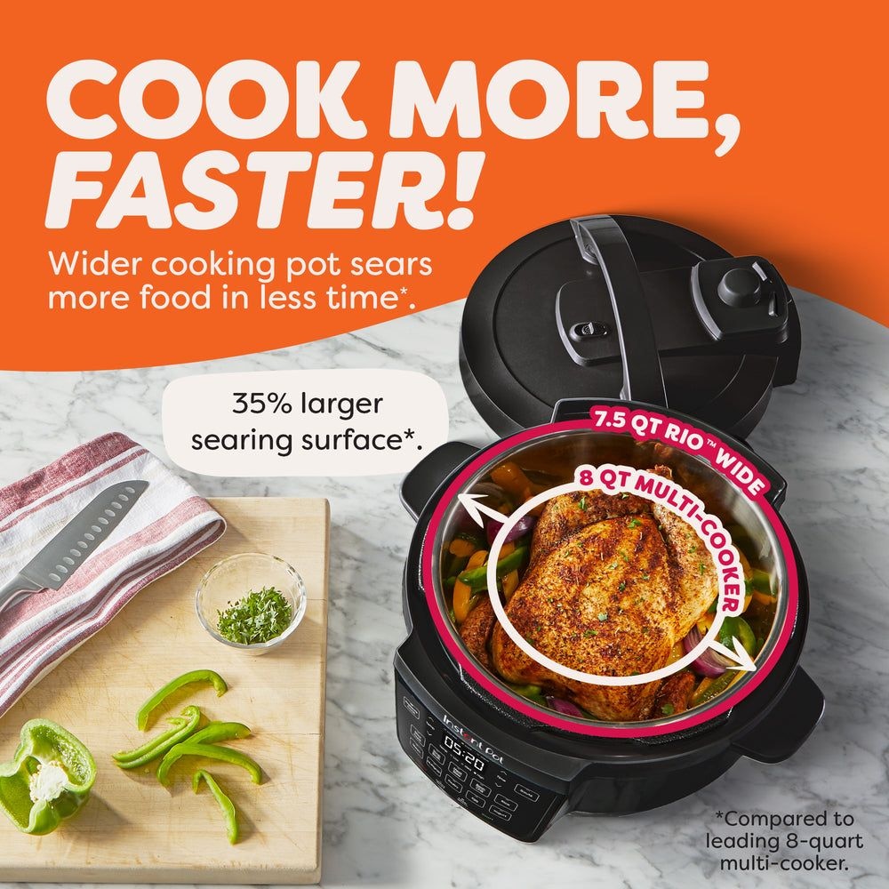 Pot Wide Base Pressure Cooker with Easy Release, 7.5-qt L4V5 - product image 5