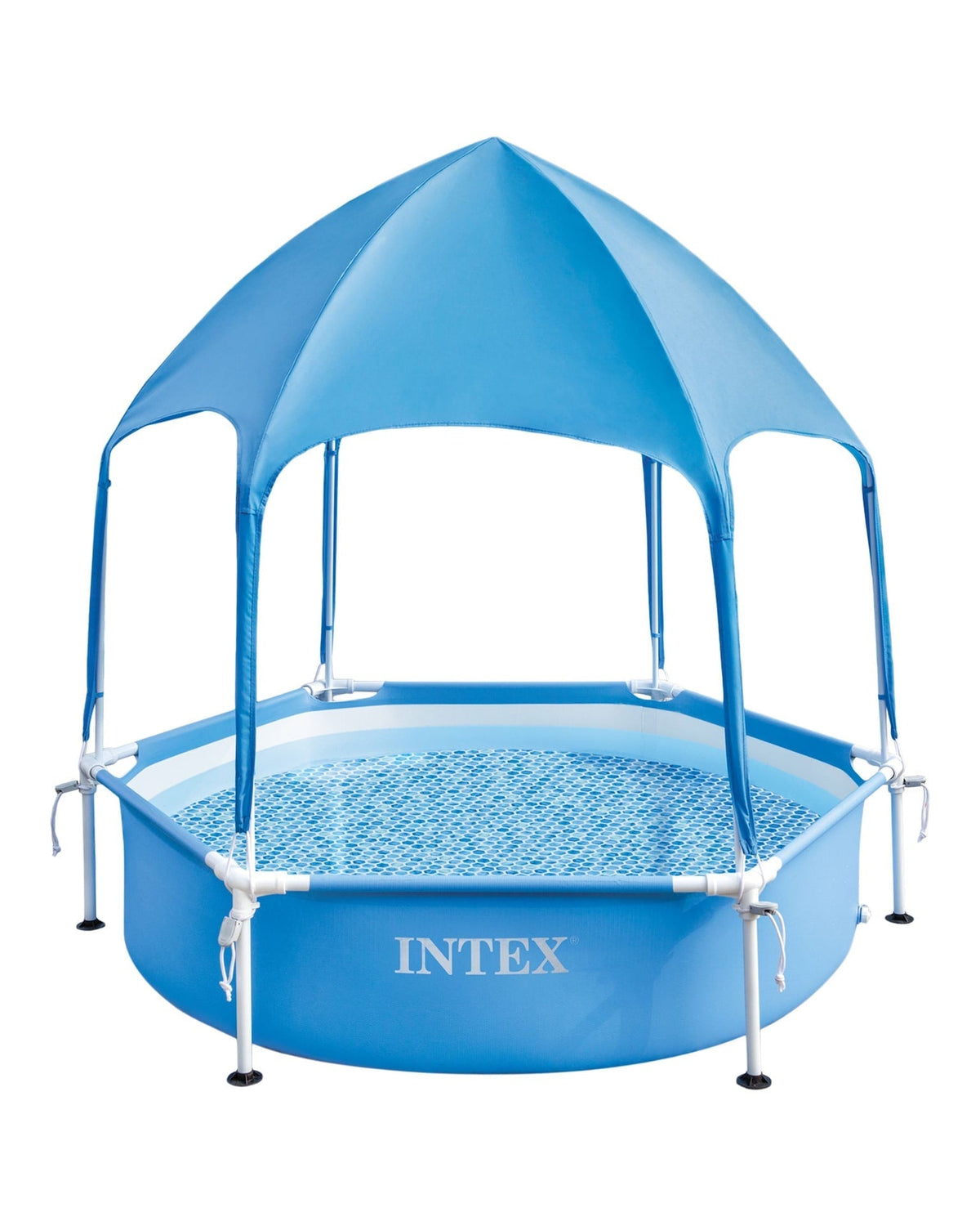 6-ft x 15-in Canopy Metal Frame Wading Pool T3I2 - product image 1