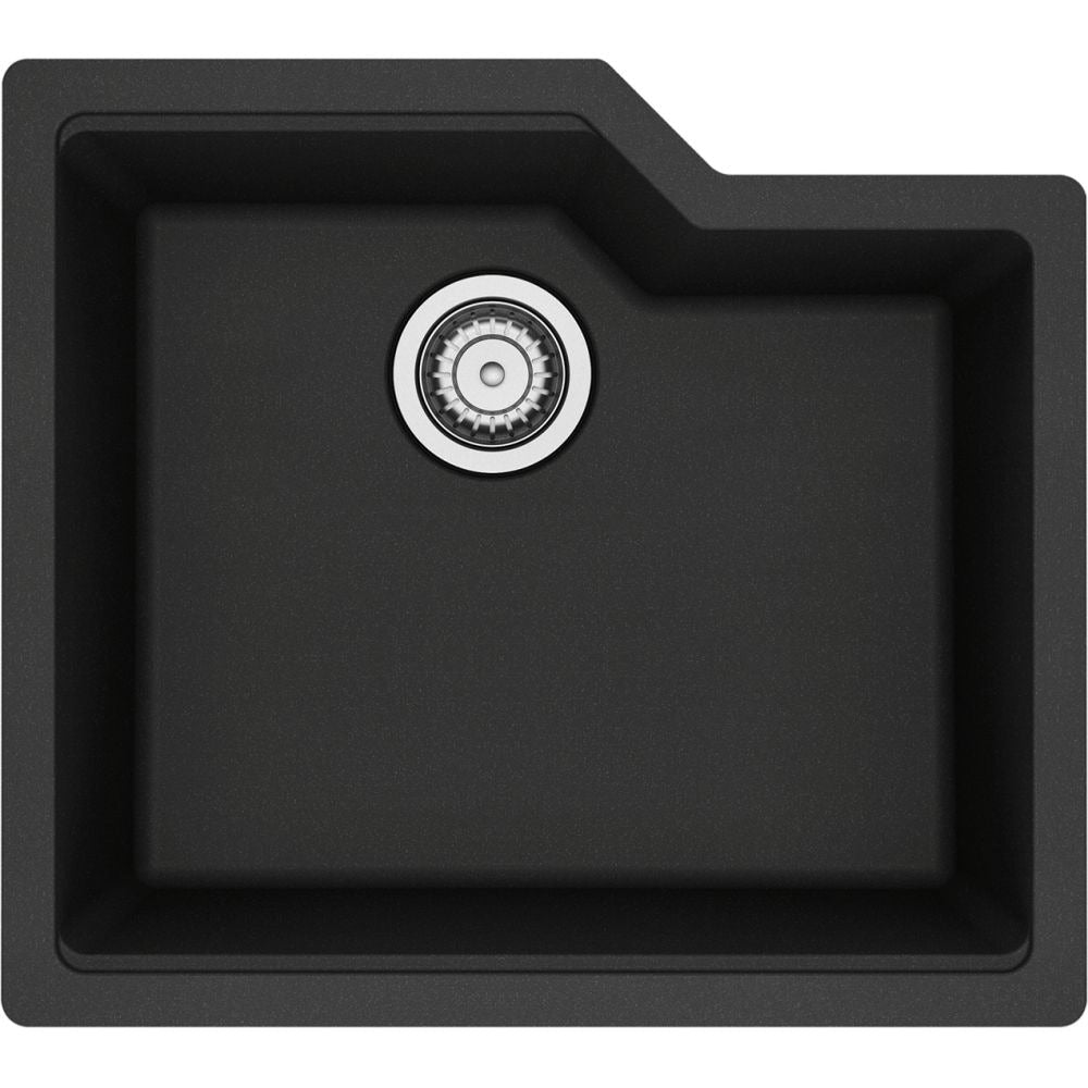 Urban Undermount Granite Single Bowl Kitchen Sink, 22.06-in x 19.69-in x 9.06-in, Onyx H8T2 - product image 1