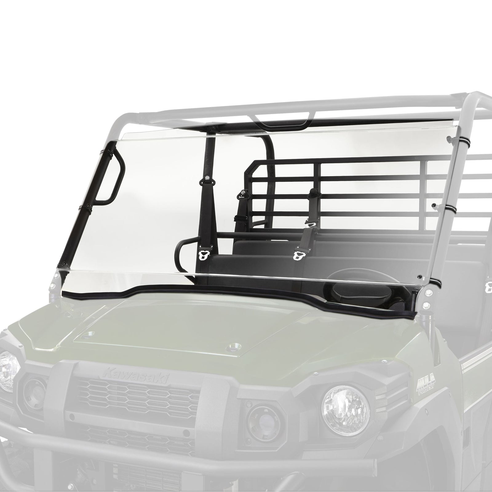 Uncoated Full Fixed Windshield, Kawasaki Mule PRO FXT L6M1 - product image 1
