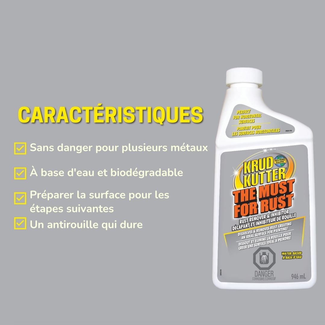 Water-Based Liquid Rust Remover & Inhibitor, Biodegradable, 946-mL E4Z9 - product image 3