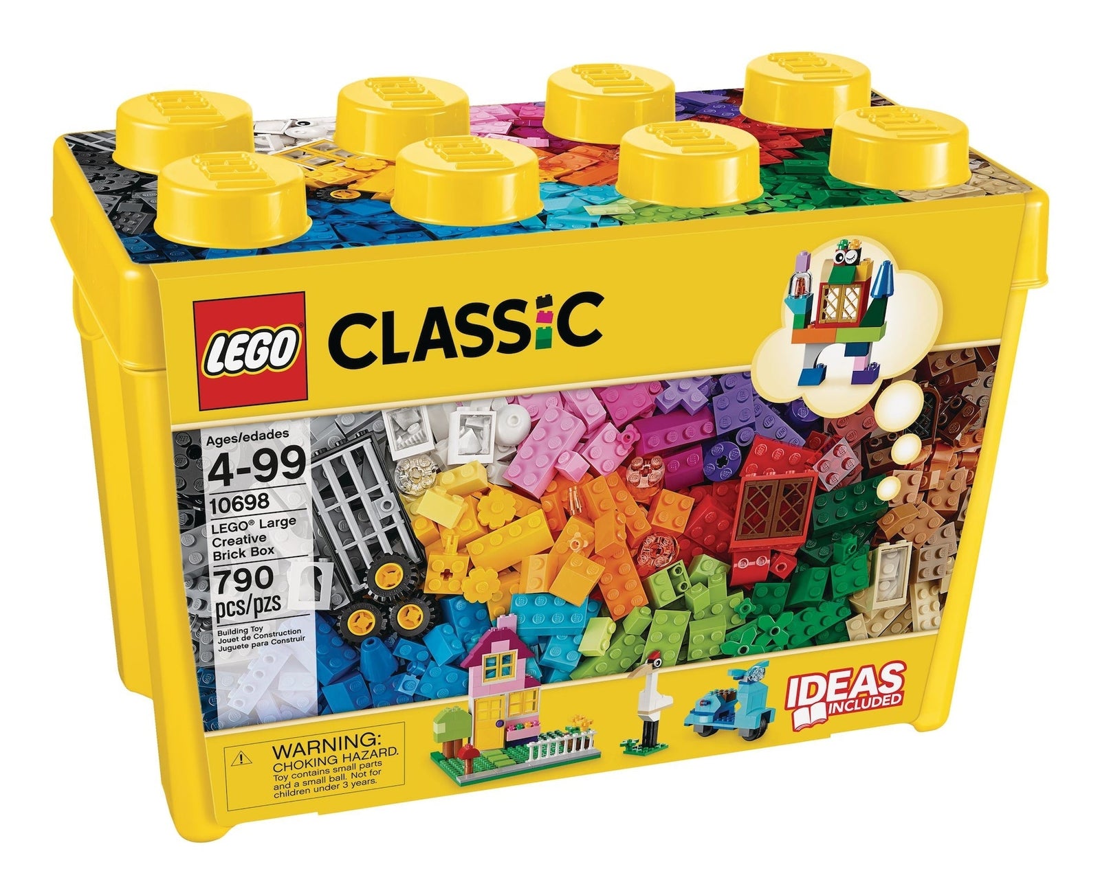 Large Classic Creative Brick Box Building Toy Kit - 790-pcs, Ages 4+ A8U6 - product image 1
