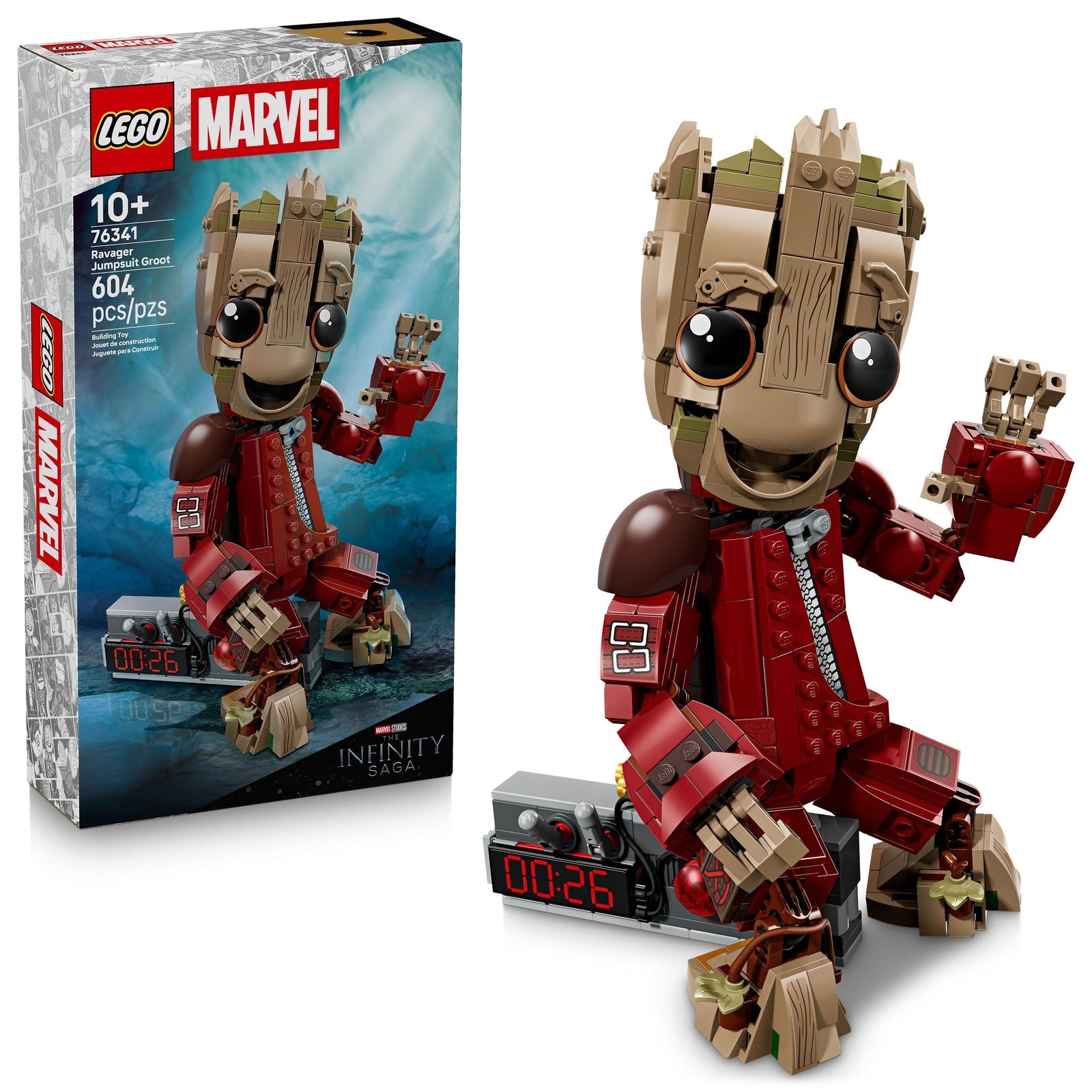 LEGO Ravager Jumpsuit Groot - 76341, 604-pcs, Ages 10+ U9D7 - product image 1