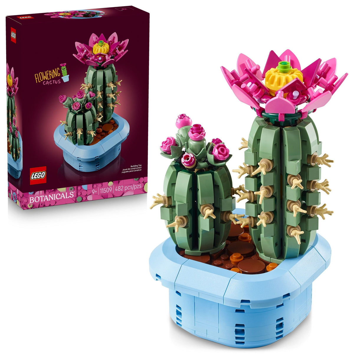 The Botanical Collection Flowering Cactus Building Set - 11509, 482-pcs, Ages 9+ P0L7 - product image 1