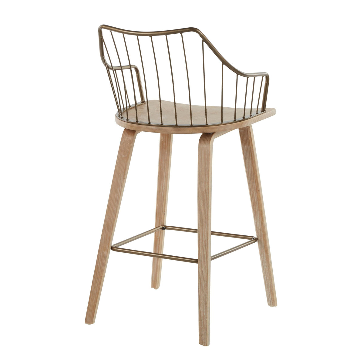 Winston Fixed-Height Counter Stool, Wood, 26-in W9Q0 - product image 6