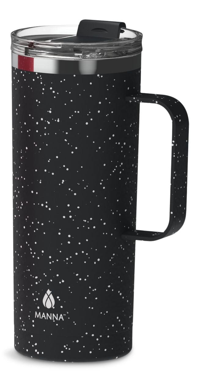 Tahoe Insulated Stainless Steel Mug with Leakproof Lid, Speckled Black, 591-mL Y7S3 - product image 1