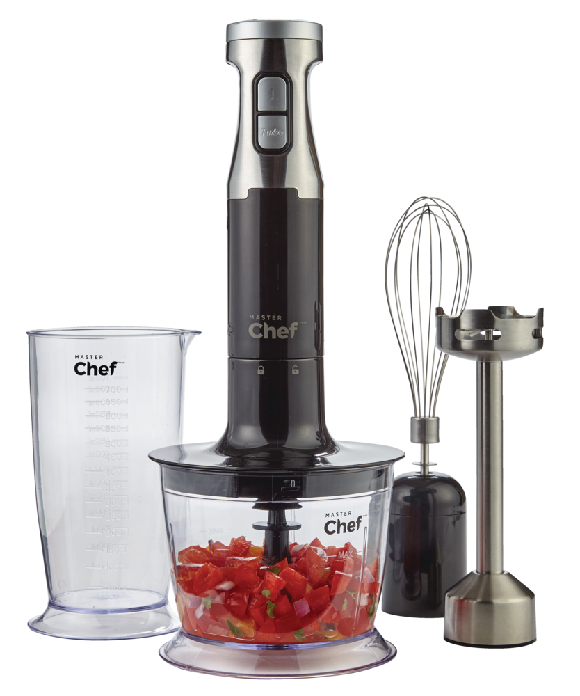 Corded Hand Blender with Whisk, Stainless Steel, Black Y1C7 - product image 1