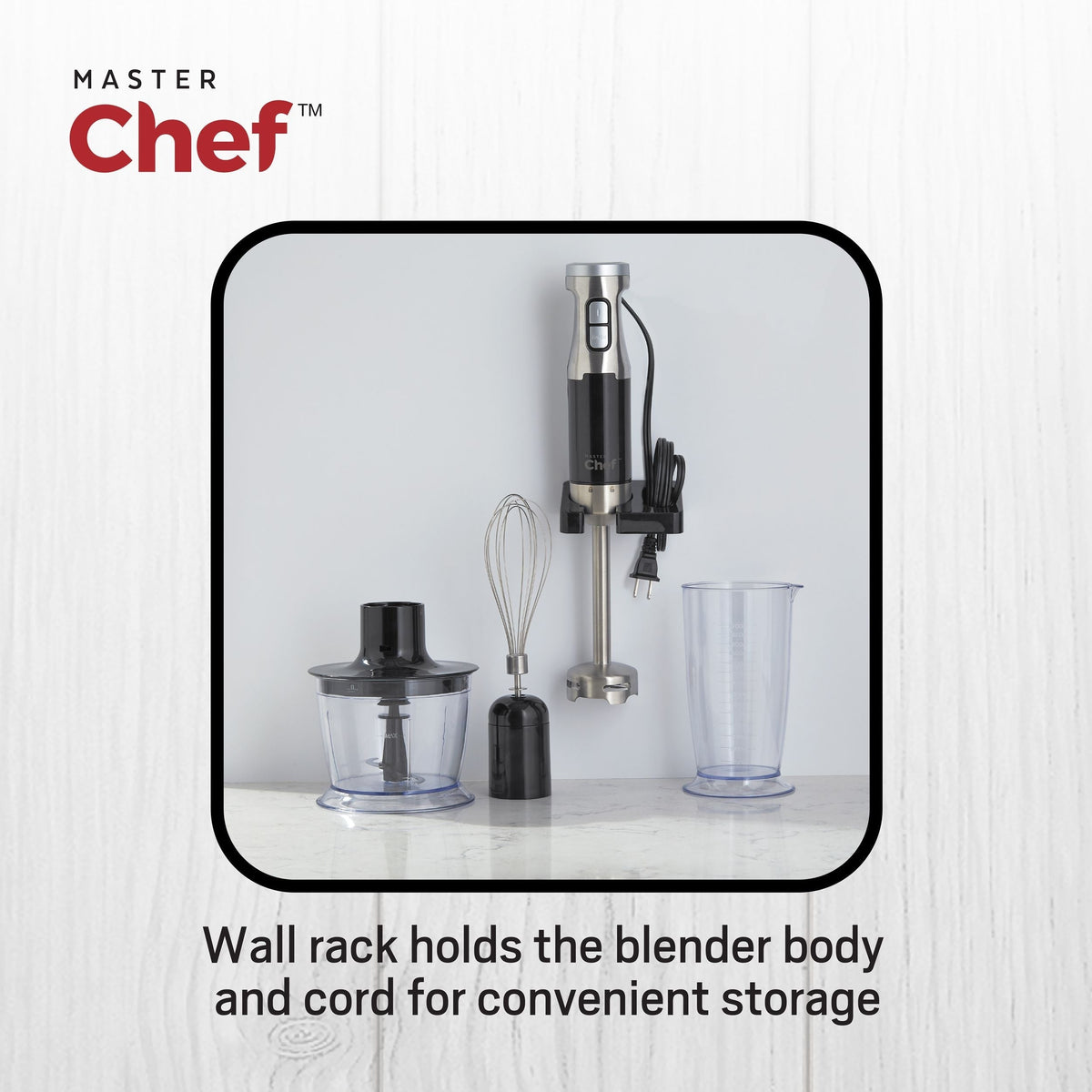 Corded Hand Blender with Whisk, Stainless Steel, Black Y1C7 - product image 3