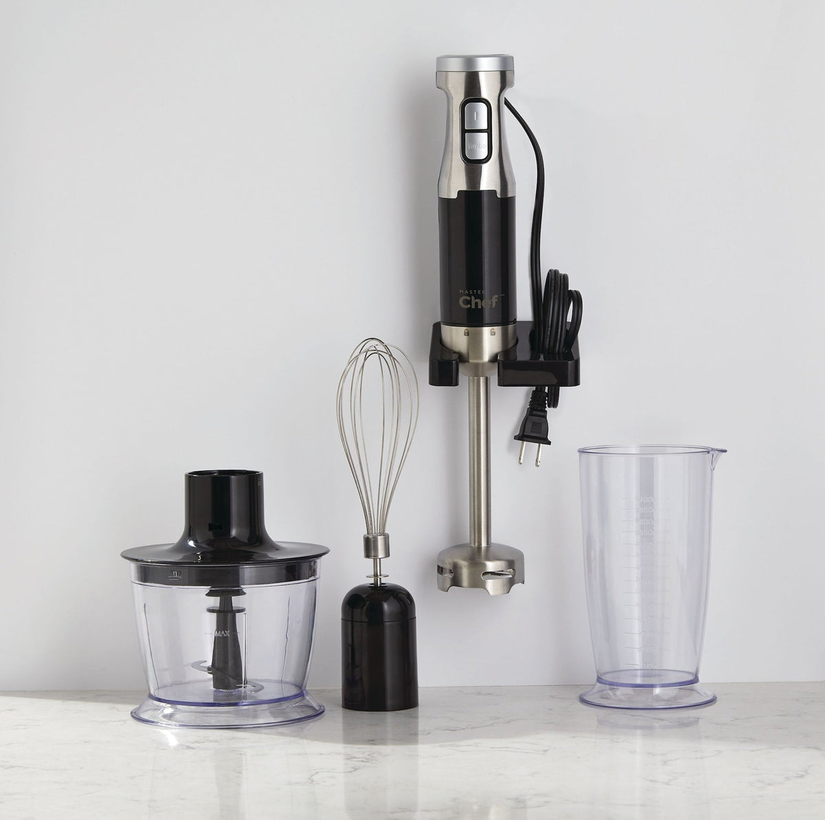 Corded Hand Blender with Whisk, Stainless Steel, Black Y1C7 - product image 5