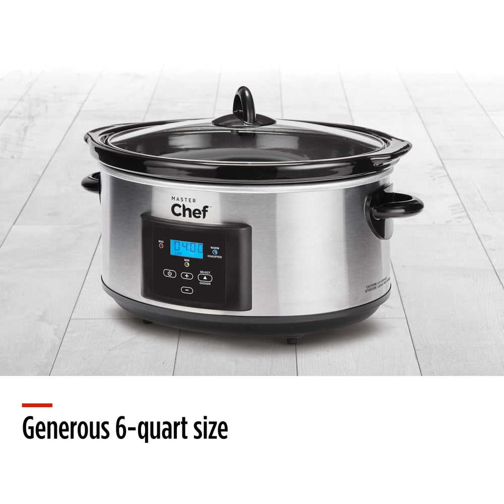 Digital Programmable Slow Cooker, Stainless Steel, 6qt V9G2 - product image 4