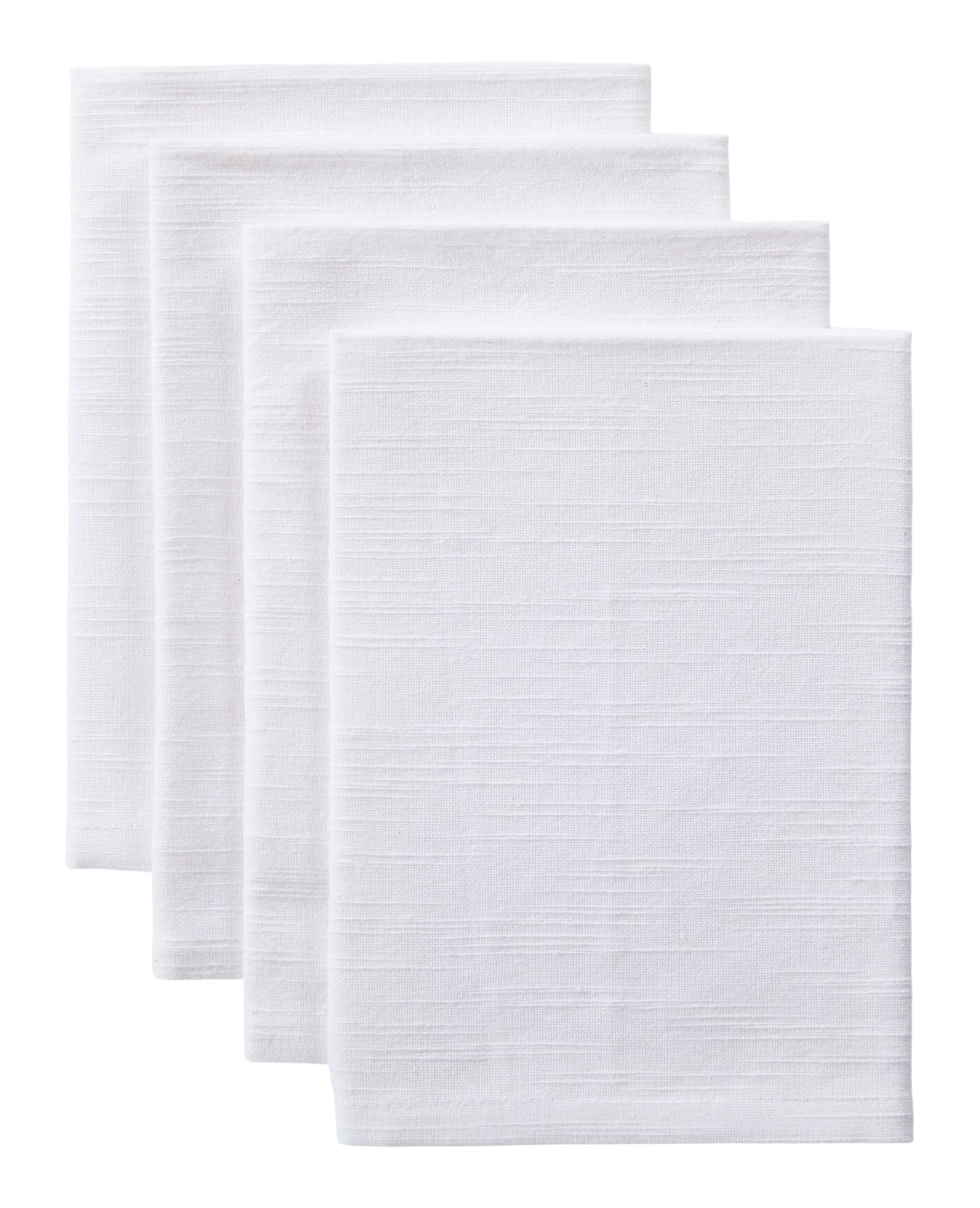 Essential Cotton Dining Napkins, White, 17-in, 4-pk W7Q7 - product image 1