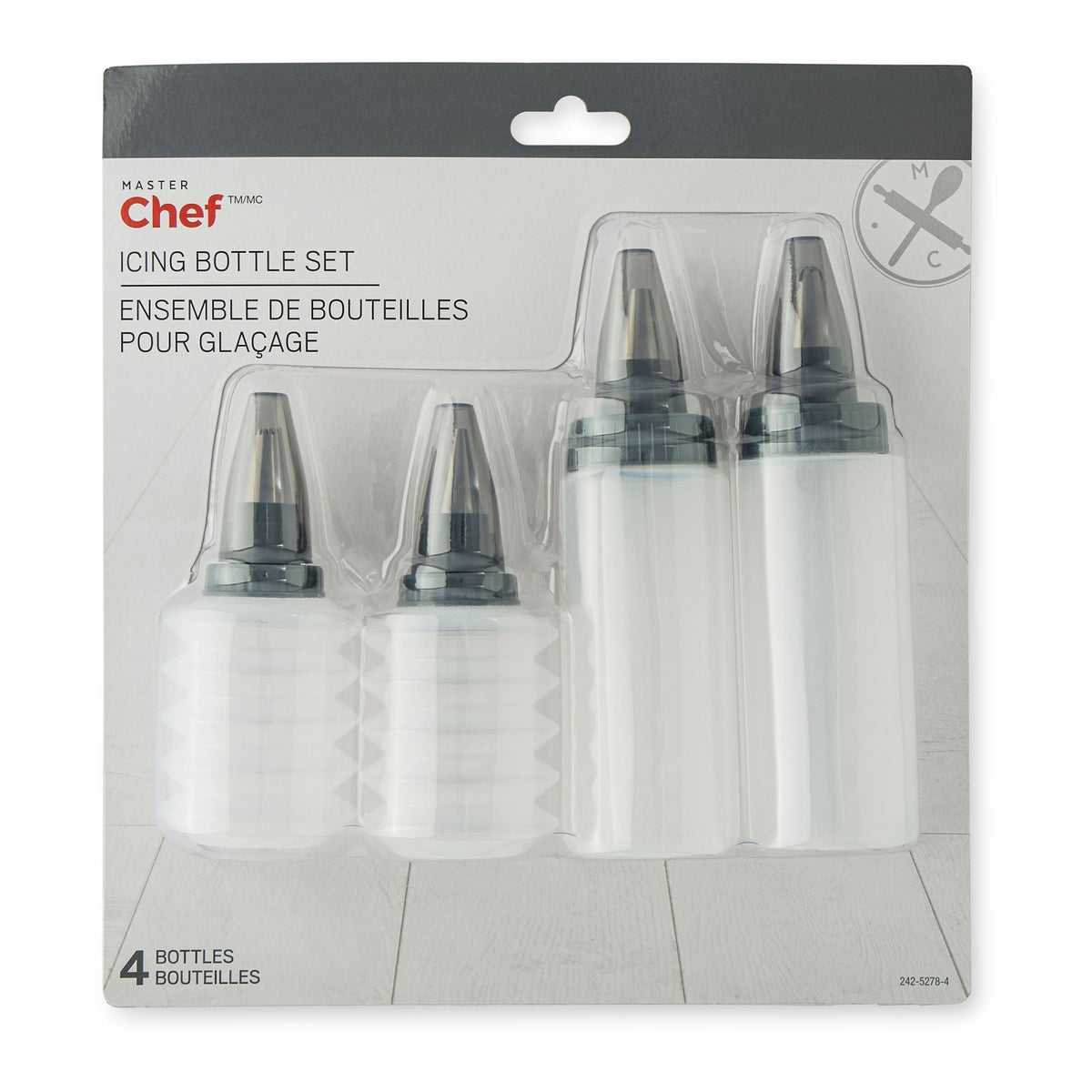 Icing Bottle Set with 4 Different Tips, 4-pc U5Y6 - product image 3