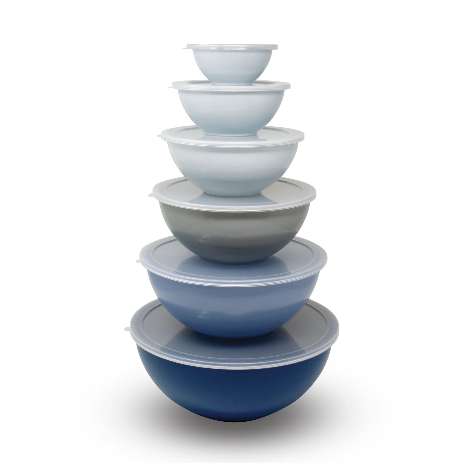 Mixing Bowl Set with Lids, Blue, 12-pc S9T9 - product image 1